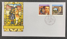 1986 New Holland Cook s Voyage FDC First Day Cover Cooktown Pictorial Postmark