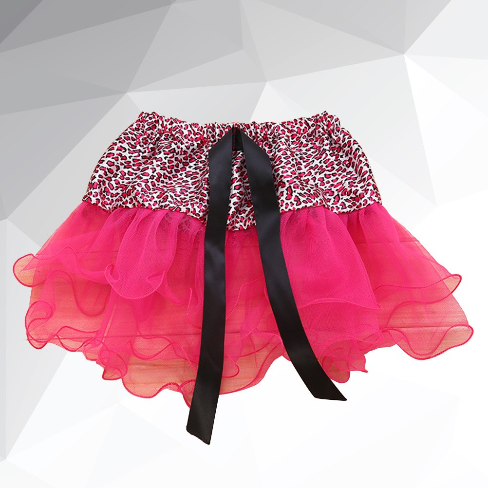 Jupe tutu imprimé léopard Ballerine Pettiskirt 3 jupes de ballet pour enfants
