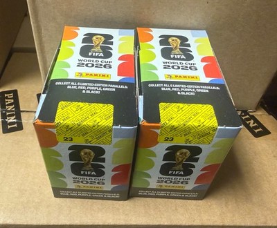 Panini FIFA World Cup 2026 25 PACK STICKER BOX Sealed US Edition TWO BOX LOT