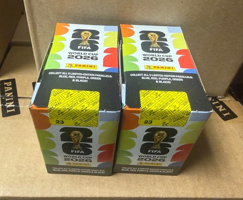 Panini FIFA World Cup 2026 25 PACK STICKER BOX Sealed US Edition TWO BOX LOT