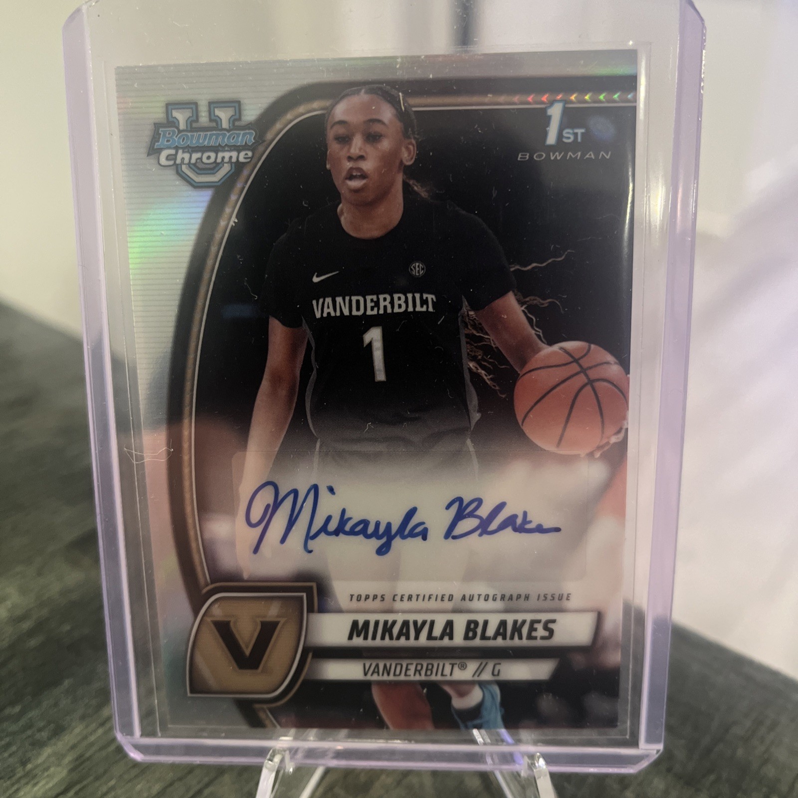 2024-25 Bowman U Chrome - Chrome Prospect Auto Mikayla Blakes #55  (AU, RC)