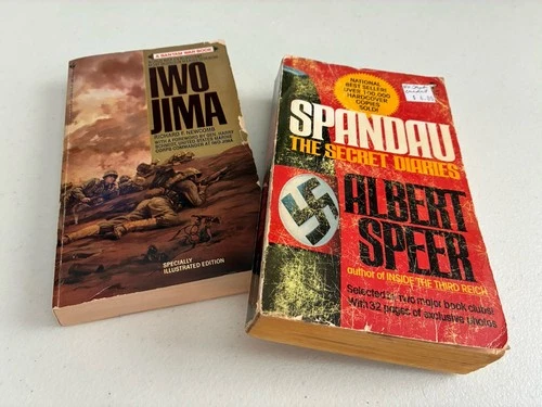 Lot of 2 Vintage War PBs - Iwo Jima, Spandau: The Secret Diaries - WWII  - product listing photo