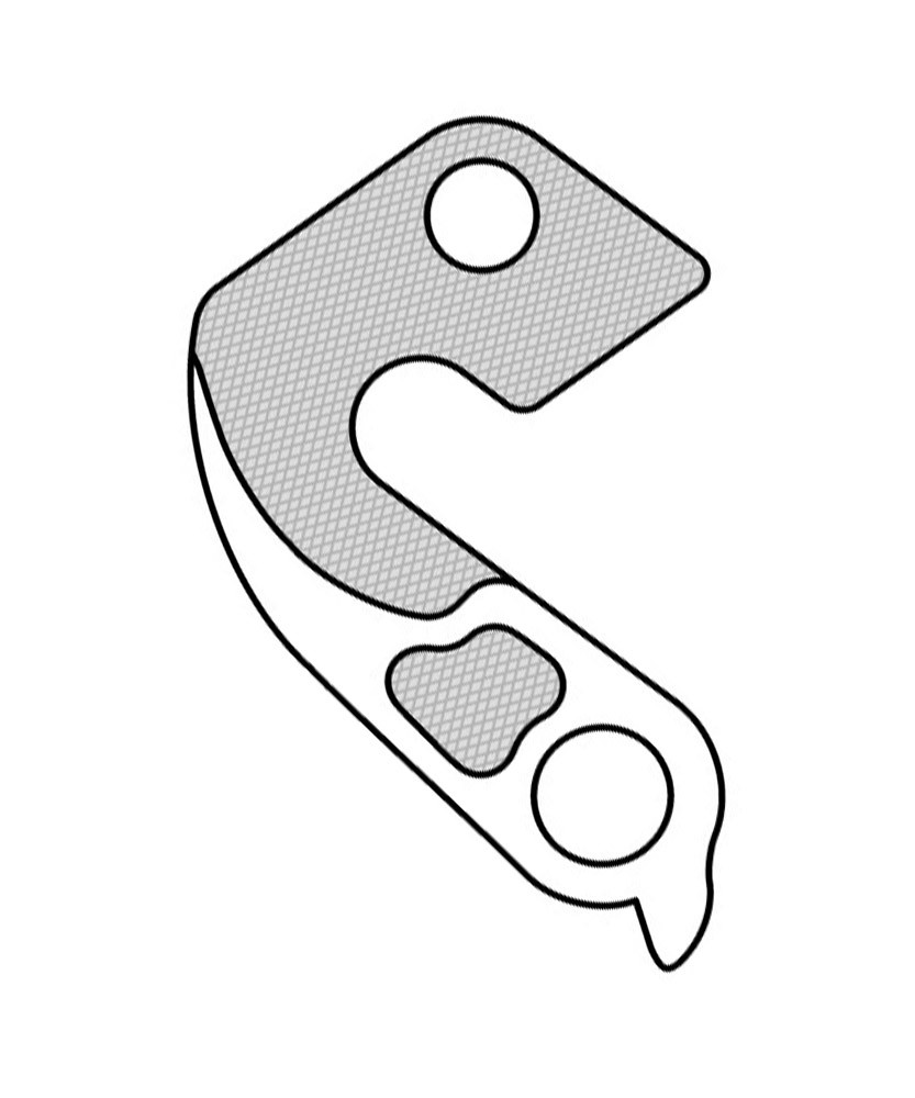Patte derailleur alu adaptable cadre specialized (gh - 140