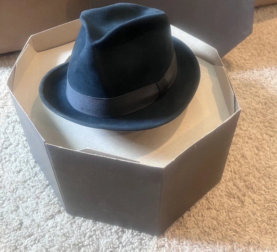 Sombrero Fedora Stetson “The Gun Club by Stetson” Verde Para Hombre Royal De Luxe Talla 7 Foto 2 de 4