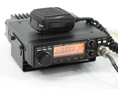 Kenwood TM-321A Vintage 220MHz Ham Radio Mobile Transceiver + Mic (very nice)