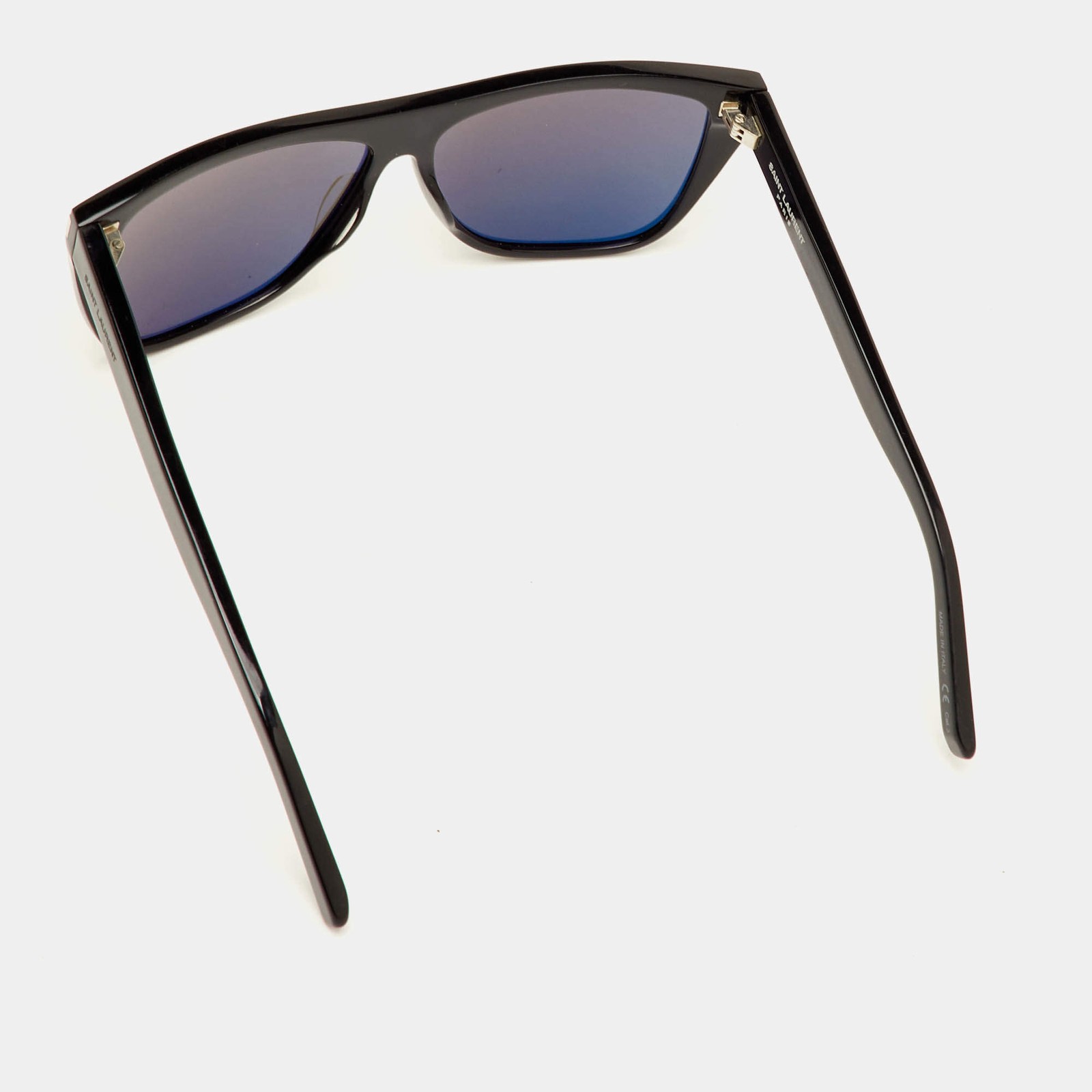 Saint Laurent BlackGrey Acetate SL 1 Rectangular Sunglasses thumbnail 3