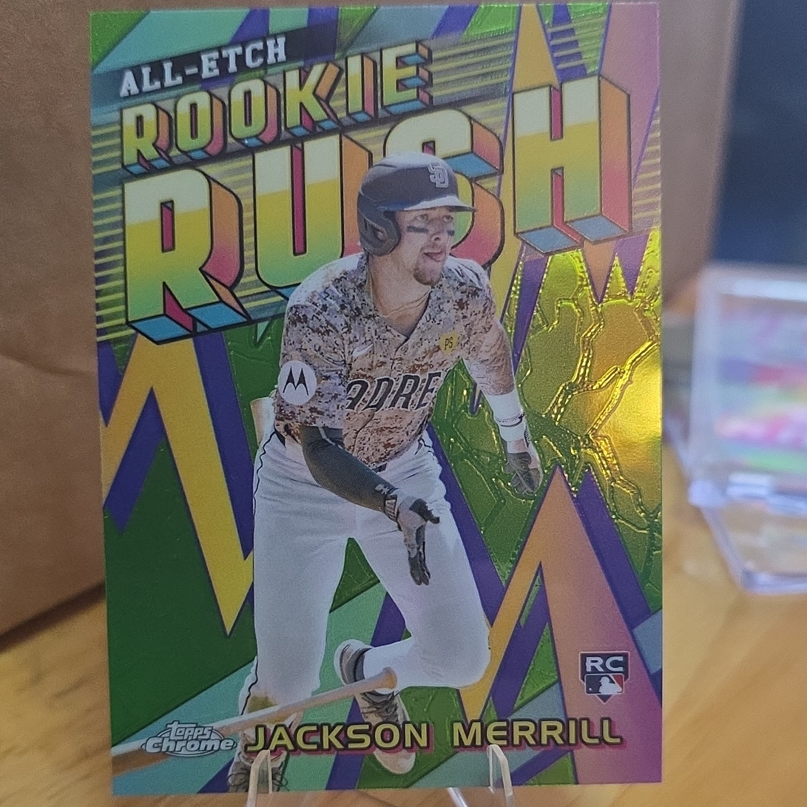 Topps 2024 Chrome Update All-Etch Rookie Rush Jackson Merrill RC #CAERU-4