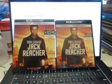 Jack Reacher 4K Ultra HD Bluray (No Digital) with Slipcover MINT DISCS