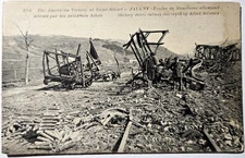 Antique RPPC Real Photo WW1 Battle of Saint-Mihiel Destroyed Railway Postcard