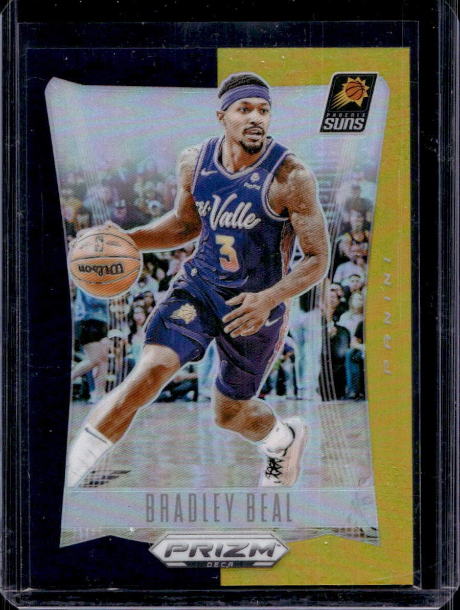 Bradley Beal 2023-24 Panini Prizm Deca #154 Black Gold #1/5