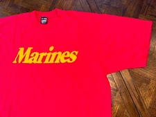 Vintage Marines Single Stitch Shirt Best Screen Stars Tag Size XL