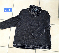 Bexleys Woman Damen Strickpullover Grau/Schwa...