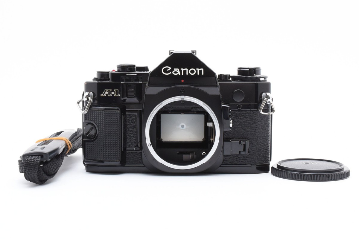 Near MINT+] Canon A-1 A1 35mm SLR Film Camera Black Body