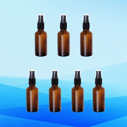 Bottiglia spray vetro marrone 7 pezzi contenitore olio essenziale pompa spruzzatore - Foto 3 di 12