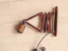 Scherenlampe Wandlampe Holz Teak Vintage ausziehbar 62 cm (ohne Schirm)