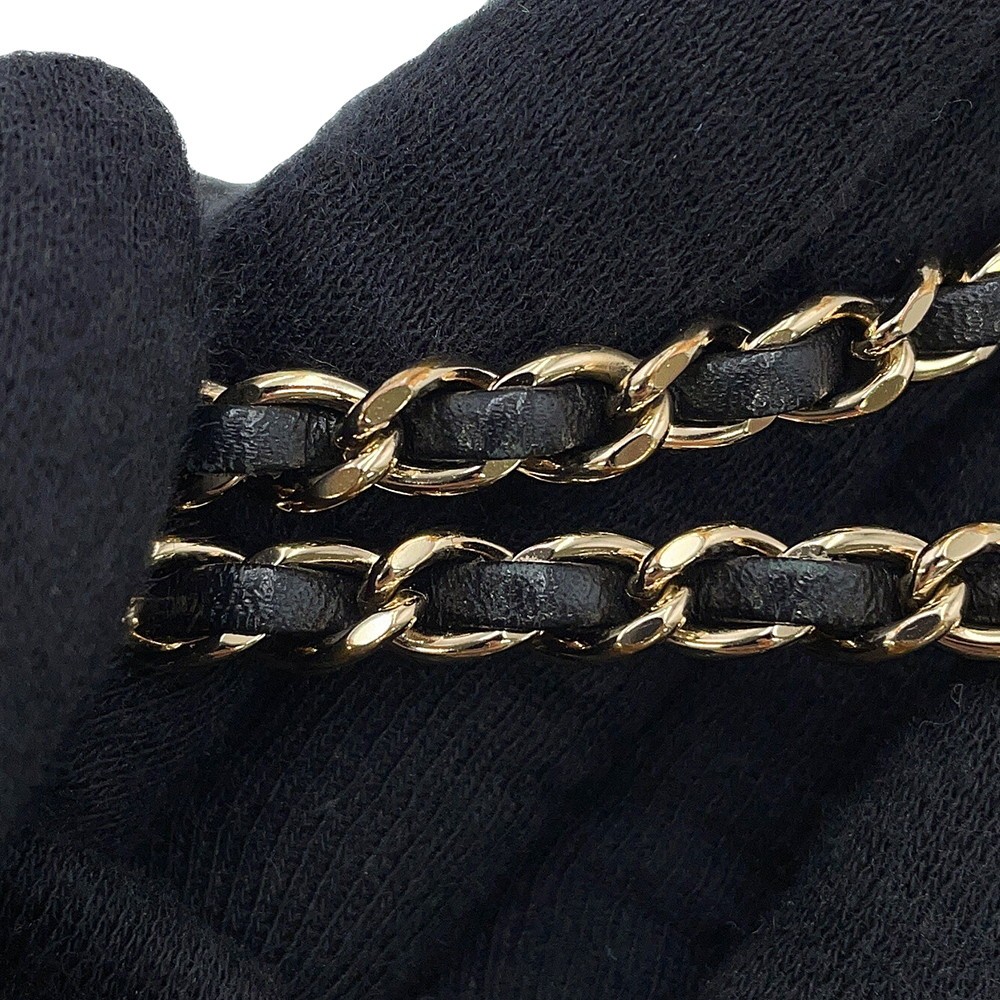 CHANEL Matelasse Drawstring BagChainShoulder Lamb… - image 13