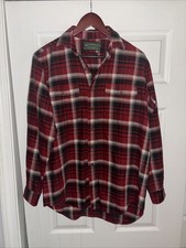 Vintage Polo Country Ralph Lauren Flannel Shirt Mens Medium Red Plaid