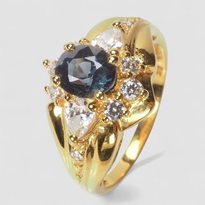 Bluish Grey Spinel 0.75Ct 925 Sterling Silver Handmade Jewelry Gemstone Rings