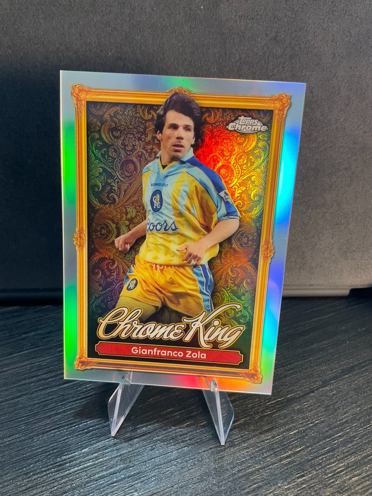 topps 2025 Zola 直筆サイン入りカード Gianfranco Zola 2025 Topps Premier League #CKA-GZ Chrome King