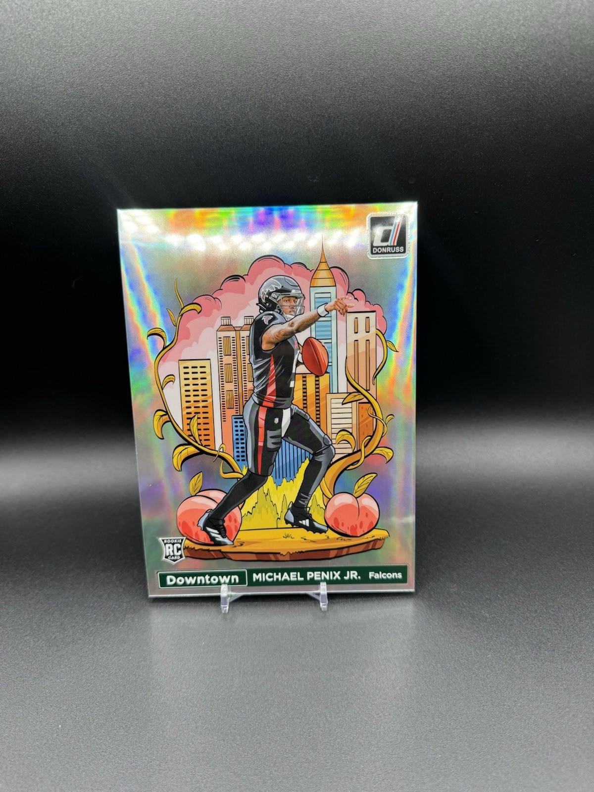 2024 Panini Donruss Jumbo Downtown Michael Penix Jr. #14 Rookie Prizm Falcons