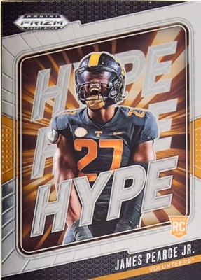 2025 P. Prizm Draft Picks Hype #15 James Pearce Jr. Tennessee Volunteers