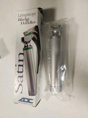 Laryngoscope Handle and Miller Blade Set of 2 NEW In Original Box
