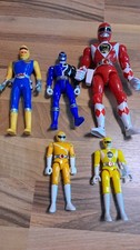Power Rangers Actionfiguren 5 Stück verschiedene Epochen Bandai Raritäten