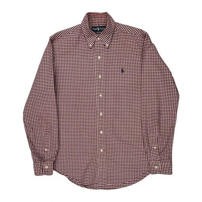 Ralph Lauren Checked Shirt - Small White Cotton