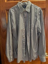 Chaps (Non Iron) Men's 100% Cotton Dress Regular Fit Shirt Neck 17 1/2  36-37