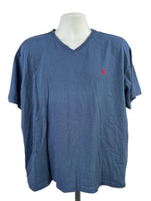 Polo Ralph Lauren Men's Blue Short Sleeve Basic V-Neck T-Shirt - XL