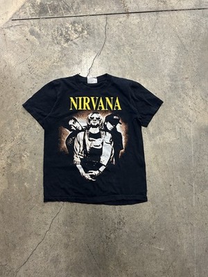 The Roxx Vintage 90s Nirvana Kurt Cobain Band T-Shirt Single Stitch Size Medium