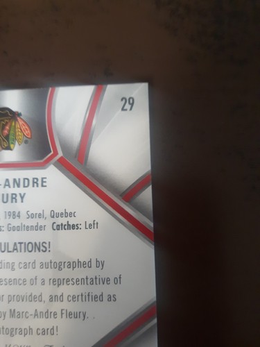 2021-22 UD Ultimate Collection Marc-Andre Fleury Auto SP - Picture 5 of 10