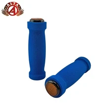 ALTA Short Foam Bicycle Grips 7/8" Handlebar 127mm Blue Foam Comfort Cruiser/BMX