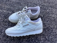 Reebok Size 11 Wide Men  s Vintage Classic Dad Shoes White Clean