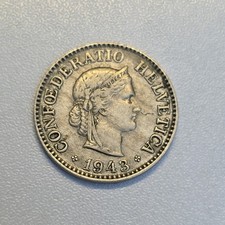 10 Rappen 1943 very good Condition Coin Switzerland 