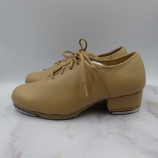 Sansha Tap Shoes Womens Size 4 Tan Oxford Lace Up Dance T World TA99