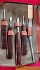 Vintage FILAX Brown Leather Manicure Kit Scissors, Nail File, Tweezers Germany — photo 2