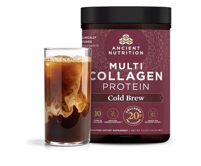 Ancient Nutrition Hydrolyzed Collagen Peptides Powder, Cold Brew Multi Collagen