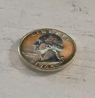 1964-P BU Mirror-like - Rim Toned - Silver Washington Quarter