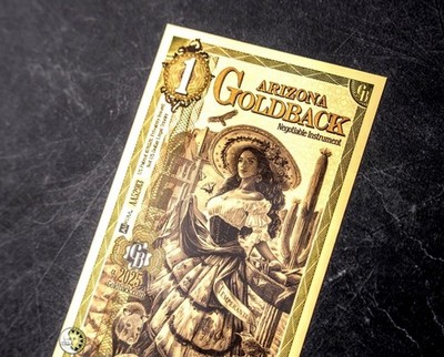 LOT 2 X 1 ARIZONA GOLDBACK 24K GOLD NOTES 1/1000 OZ BU 🔥 | eBay