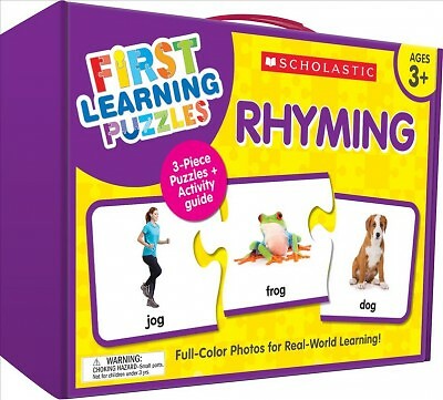 First Words First Learning Puzzle Rhyming, Game by Scholastic Inc., Brand New...