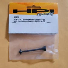 HPI Racing 80839 MIP CVD BONE (Front Black 1pc) Nitro 3