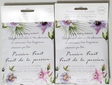 SET OF 2 2 PC PASSION FRUIT Scented Sachet Drawer Bags Fresh Scent Air Freshener