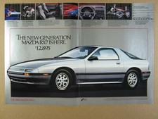 1986 Mazda RX-7 RX7 Sport Package & GXL color photos vintage print Ad