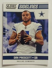 2018 Panini Score Football DAK PRESCOTT #5 Sidelines Dallas Cowboys 