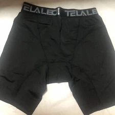 A Pack Of 3black Telaleo Men's Compression Pants Sport Tights Athletic X L