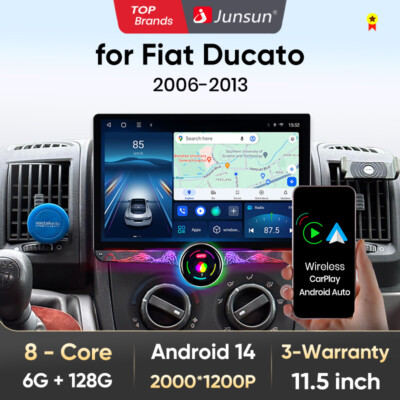 Für Fiat Ducato 2007-2023 11.5'' Carplay Android 13 Autoradio GPS Navi WIFI DAB+