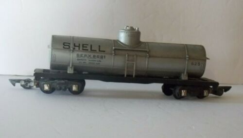 AMERICAN FLYER Link Coupler 625 Silver SHELL Single Dome TANK Freight CAR C-7 - Picture 2 of 6