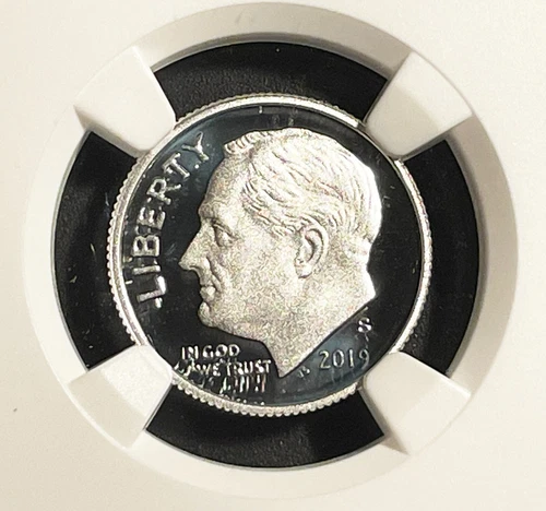 2019 S Silver 10C ROOSEVELT, First 0.999 Fine Silver Dime, Proof Set PF70 NGC