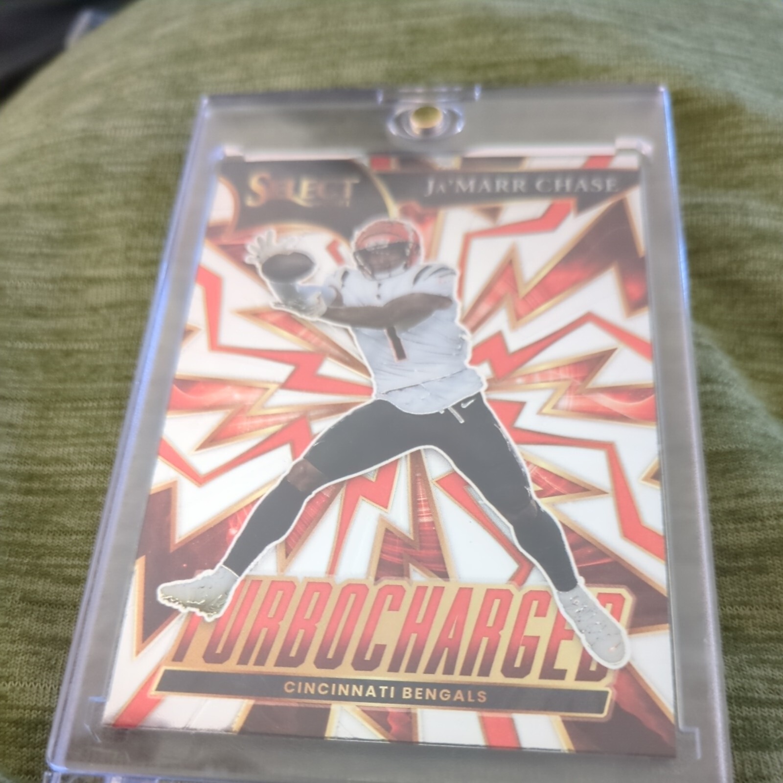 2021 Panini Select Turbocharged Ja'Marr Chase #TUR-8 Silver Prizm Rookie